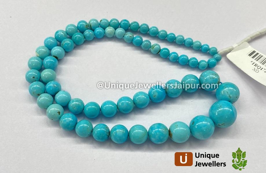 Turquoise Smooth Round Ball Beads